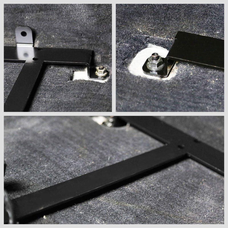 2x Steel Bucket Racing Seat Low Mounting Bracket For Chevy 97-04 Corvette C5 V8