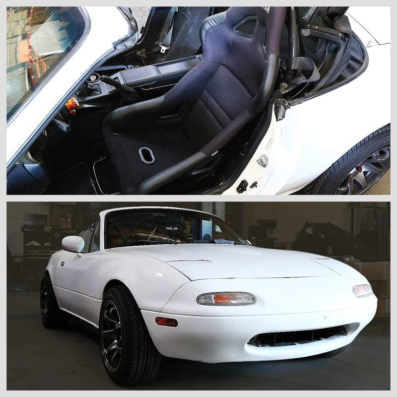 2x Steel Bucket Racing Seat Low Base Mounting Bracket For Mazda 90-97 Miata MX-5