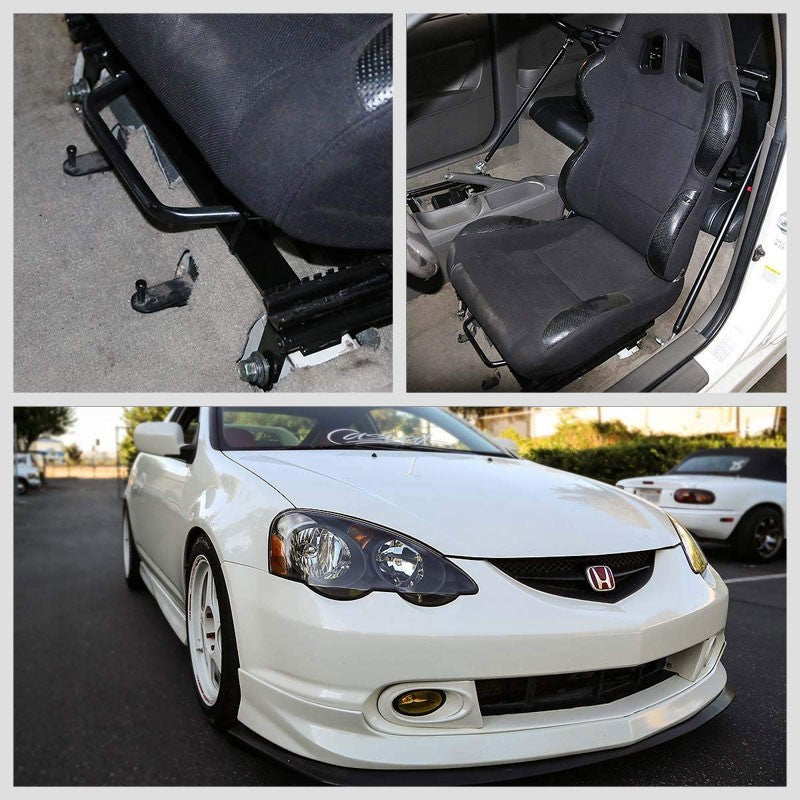 2x Steel Racing Seat Base Mount Bracket Adapter For Acura 02-06 RSX Integra DC5