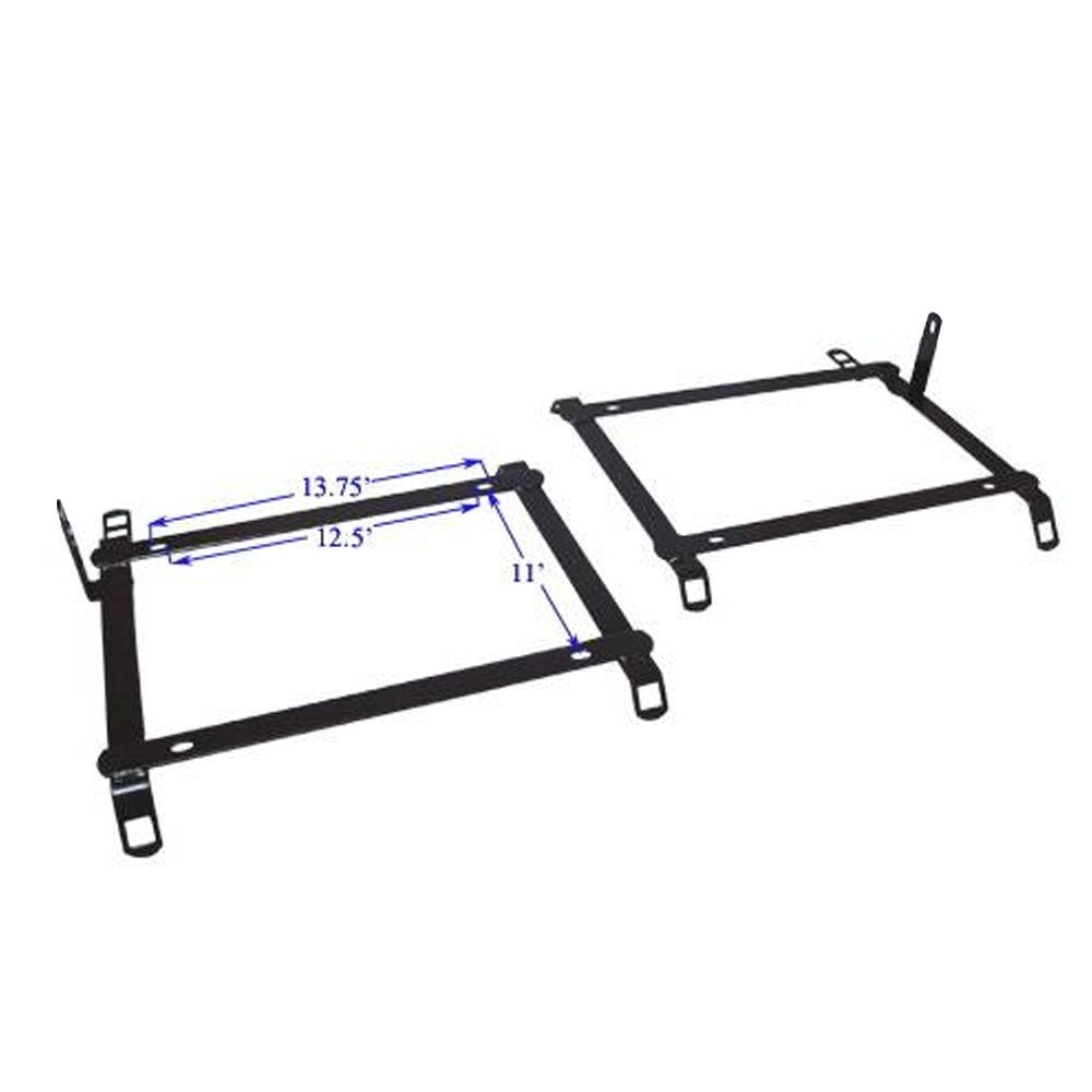 Megan Front Left & Right Black Seat Mount Bracket 92-00 Civic/Integra SBT-HC92