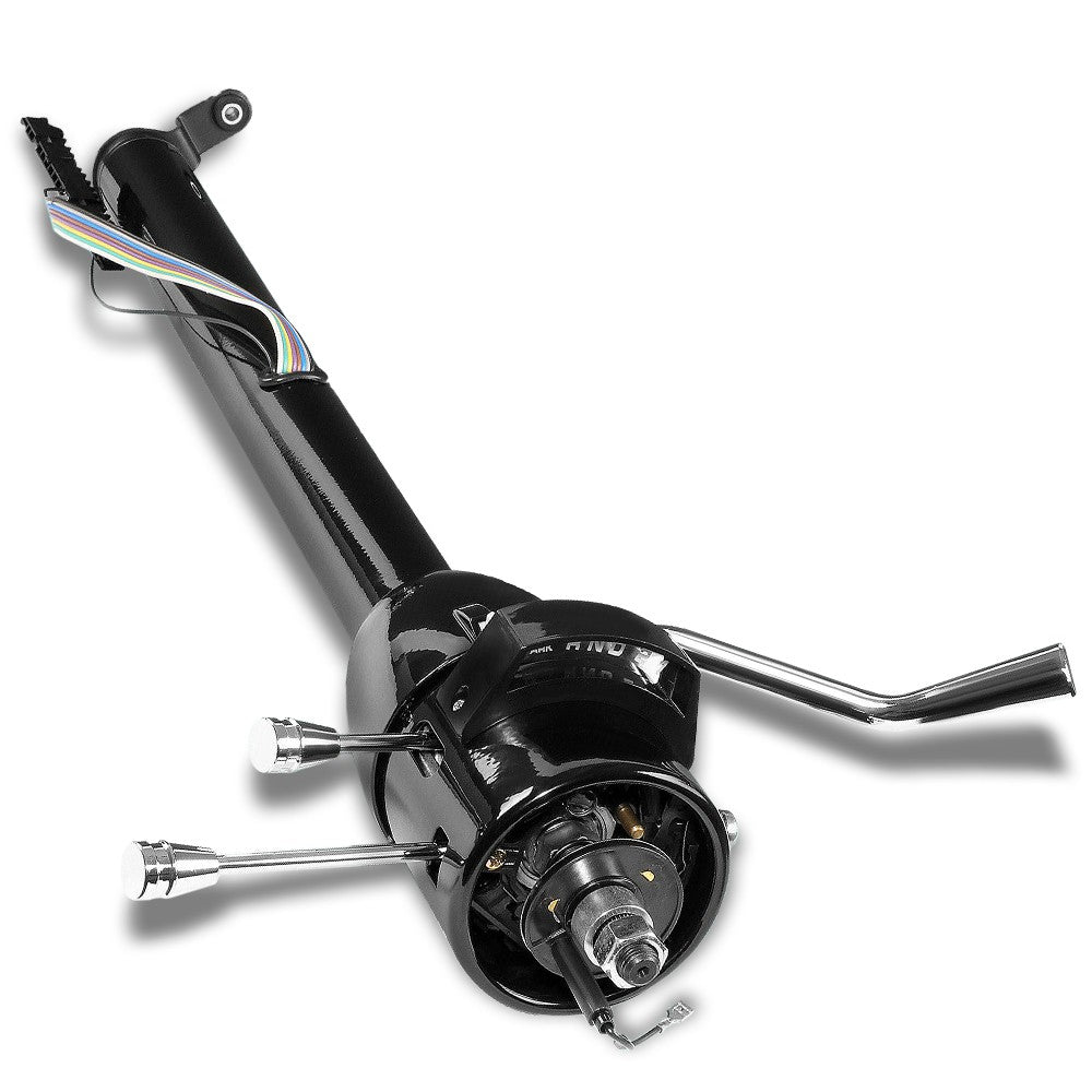 30" Black AT (Column Shift) Tilt Steering Column For 55-59 Chevy GM Hot Rod