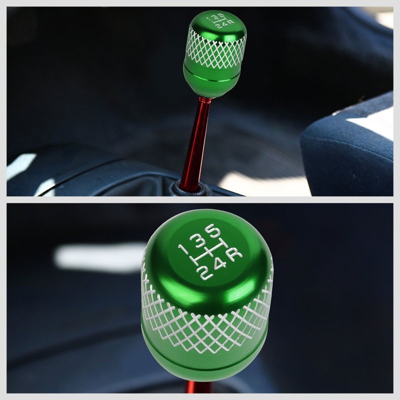 Manzo Short Shifter+Green Net/White 5-Speed Knob For 83-87 Corolla GTS AE86 MT-Shifter Components-BuildFastCar