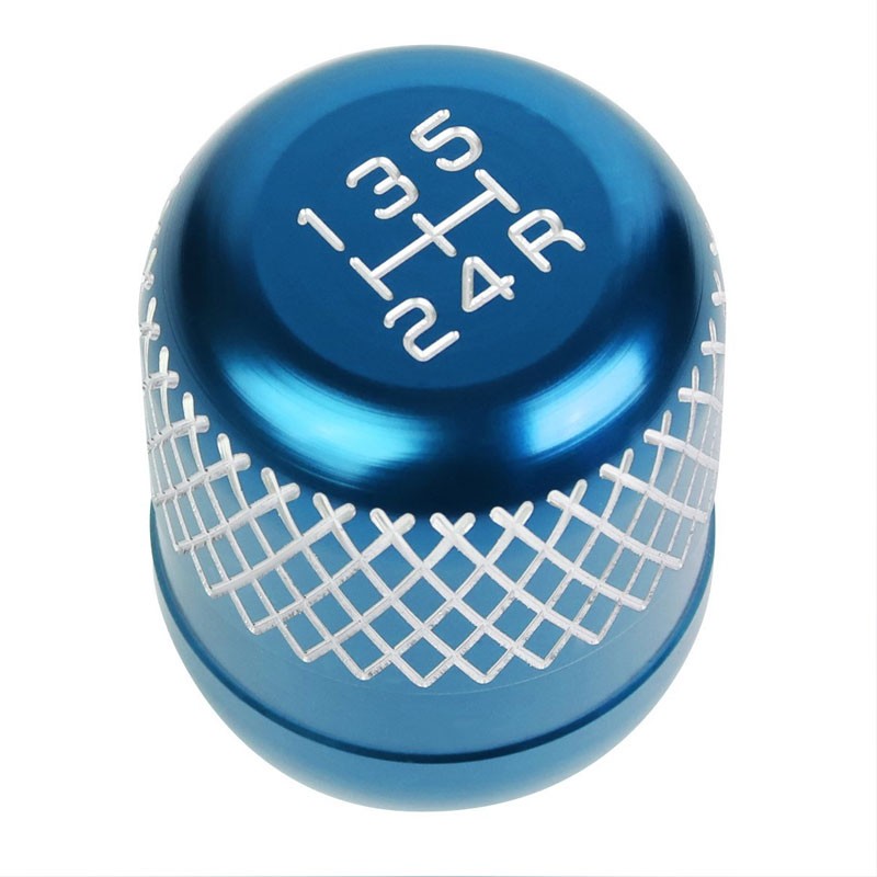 Light Blue/White Netted Short Throw Shifter+Shift Knob For 89-98 240SX S13 S14-Shifter Components-BuildFastCar-BFC-SHT-NS13+SHIFTKNOB-NET5SP-T1-LB