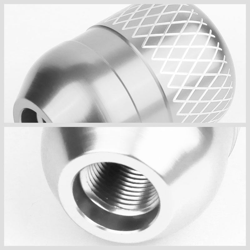 Manzo Short Shifter+Silver Net/White 5-Speed Knob For 83-87 Corolla GTS AE86 MT-Shifter Components-BuildFastCar