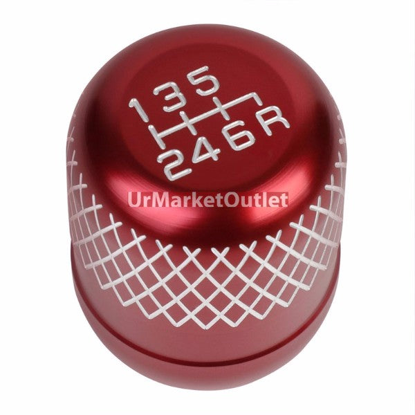 Megan Short Shifter+Red Net/White 6-Speed Knob For 03-08 Nissan 350Z Z33 MT-Shifter Components-BuildFastCar