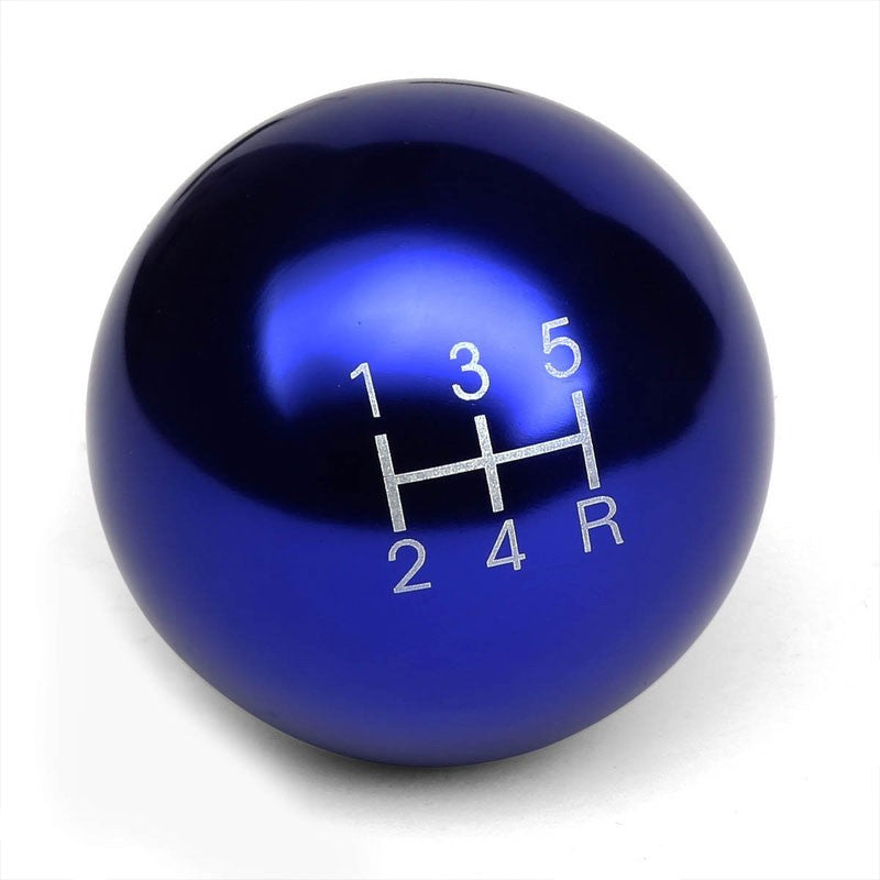 Manzo Short Shifter+Blue Round/White 5-Speed Knob For 83-87 Corolla GTS AE86 MT-Shifter Components-BuildFastCar