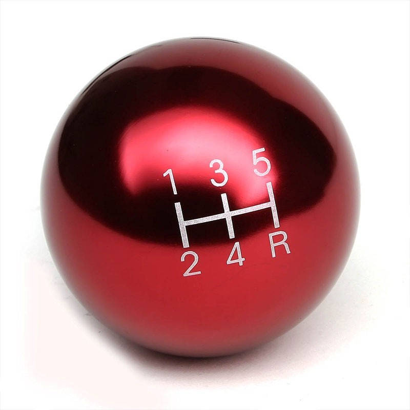 Manzo Short Shifter+Red Round/White 5-Speed Knob For 83-87 Corolla GTS AE86 MT-Shifter Components-BuildFastCar
