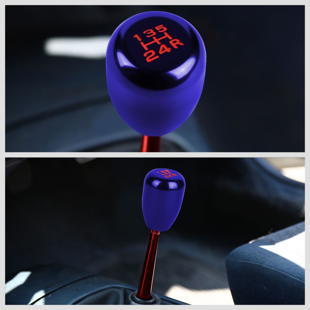 JDM Type-R Style Blue Multi Thread Insert Manual 5-Speed Pattern Shift Knob
