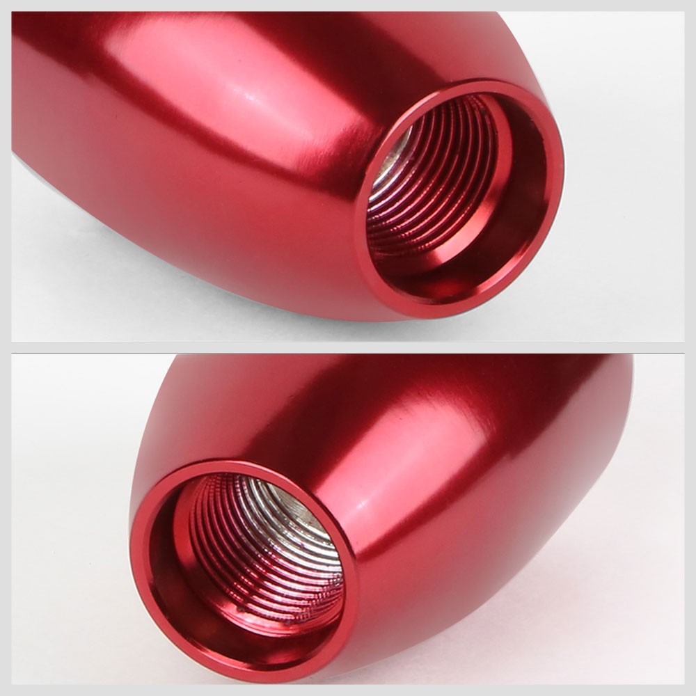 JDM Type-R Style Red Multi Thread Insert Manual 6-Speed Pattern Shift Knob