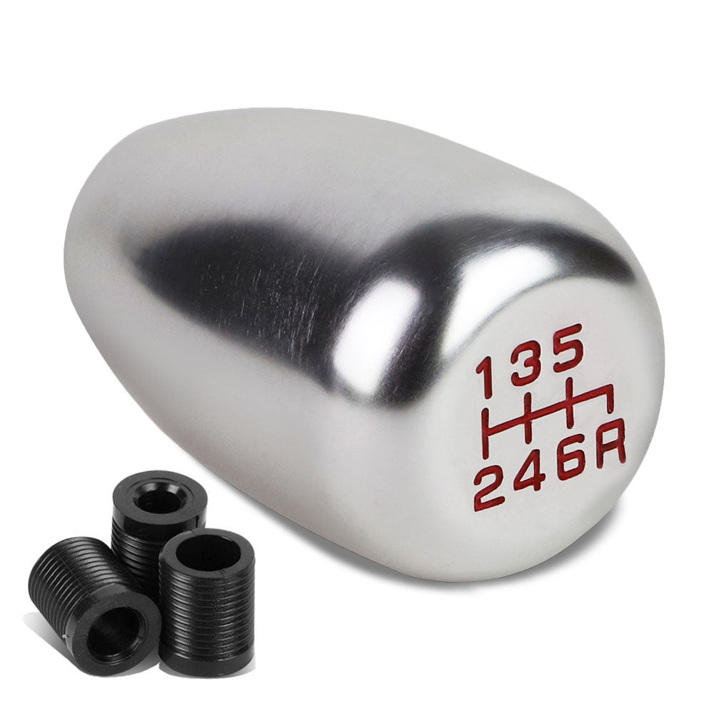 JDM Type-R Style Silver Manual 6-Speed Pattern Shift Knob BFC-STKB-TY99-6S-SL