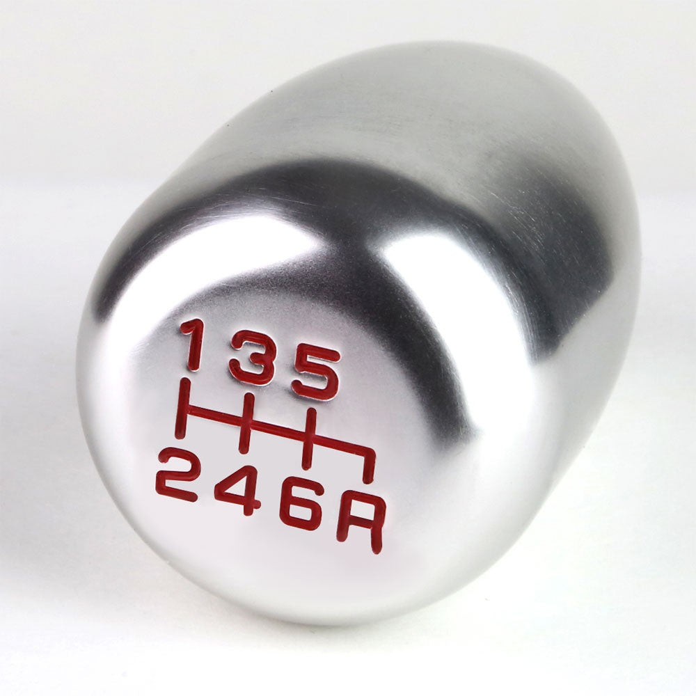 JDM Type-R Style Silver Multi Thread Insert Manual 6-Speed Pattern Shift Knob