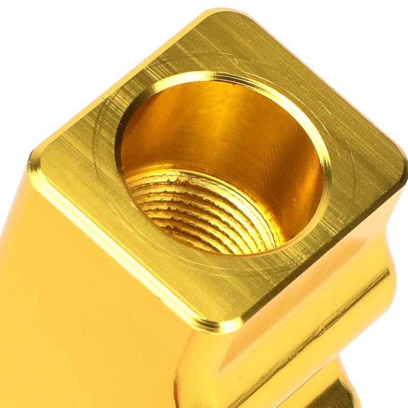 Manzo Short Shifter+Gold Pistol Grip Shift Knob For 83-87 Corolla GTS AE86 MT-Shifter Components-BuildFastCar