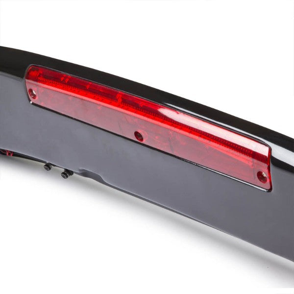 Glossy Black Spoon Style Spoiler Wing+LED Light For 92-95 Honda Civic EG/EH2 HB-Body Hardware/Replacement-BuildFastCar-