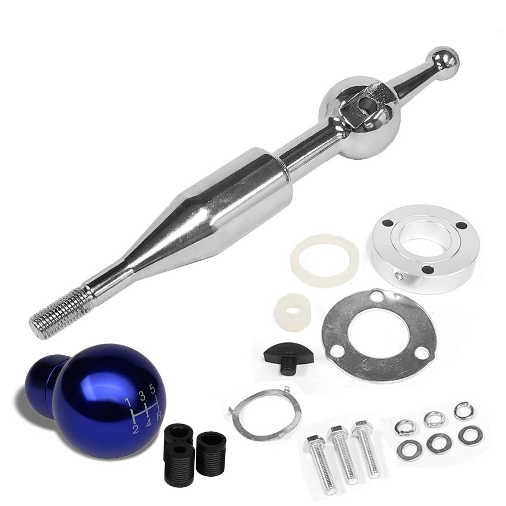 Manzo Short Throw Shifter+Blue Ball Shape Shift Knob For 90-97 Miata MX-5