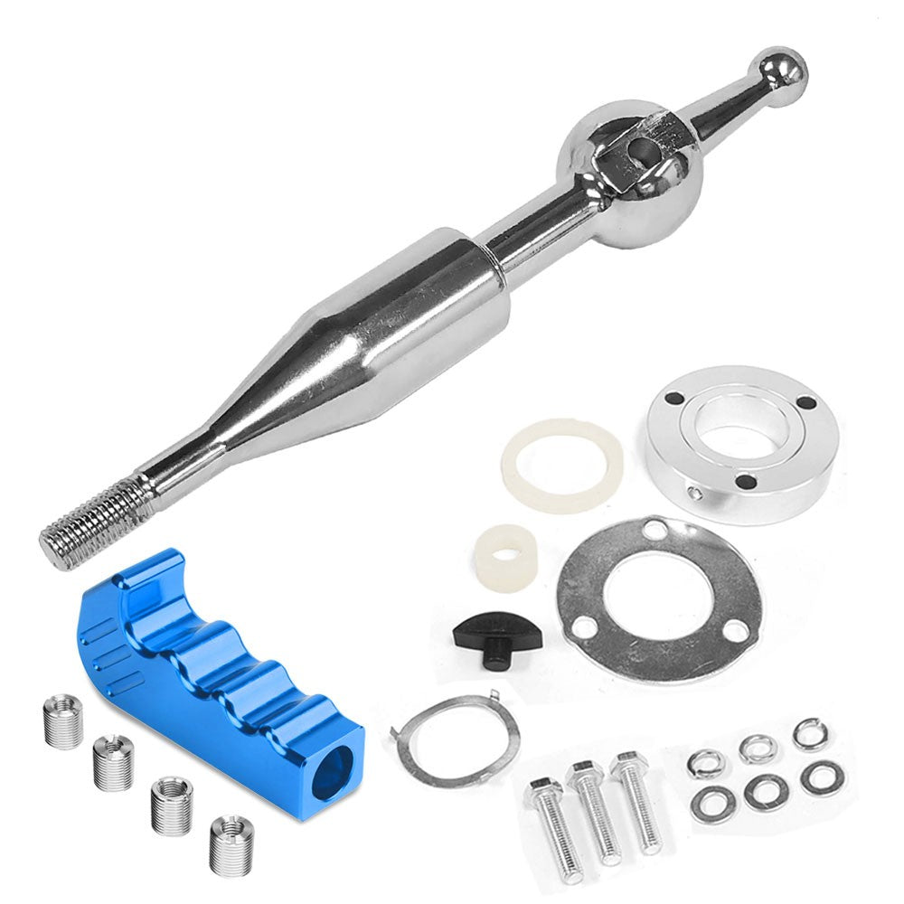 Manzo Short Throw Shifter+Blue Pistol Grip Shift Knob For 90-97 Miata MX-5