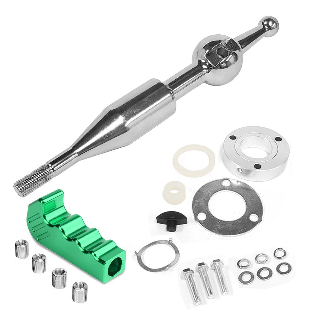 Manzo Short Throw Shifter+Green Pistol Grip Shift Knob For 90-97 Miata MX-5