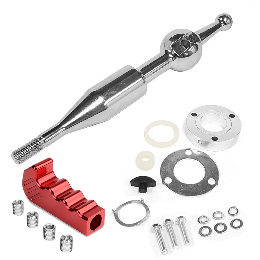Manzo Short Throw Shifter+Red Pistol Grip Shift Knob For 90-97 Miata MX-5