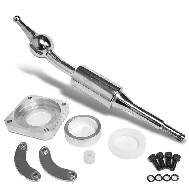 Megan Billet Steel Chrome Short Throw Shifter For 89-98 Nissan 240SX S13 S14-Shifter Components-BuildFastCar
