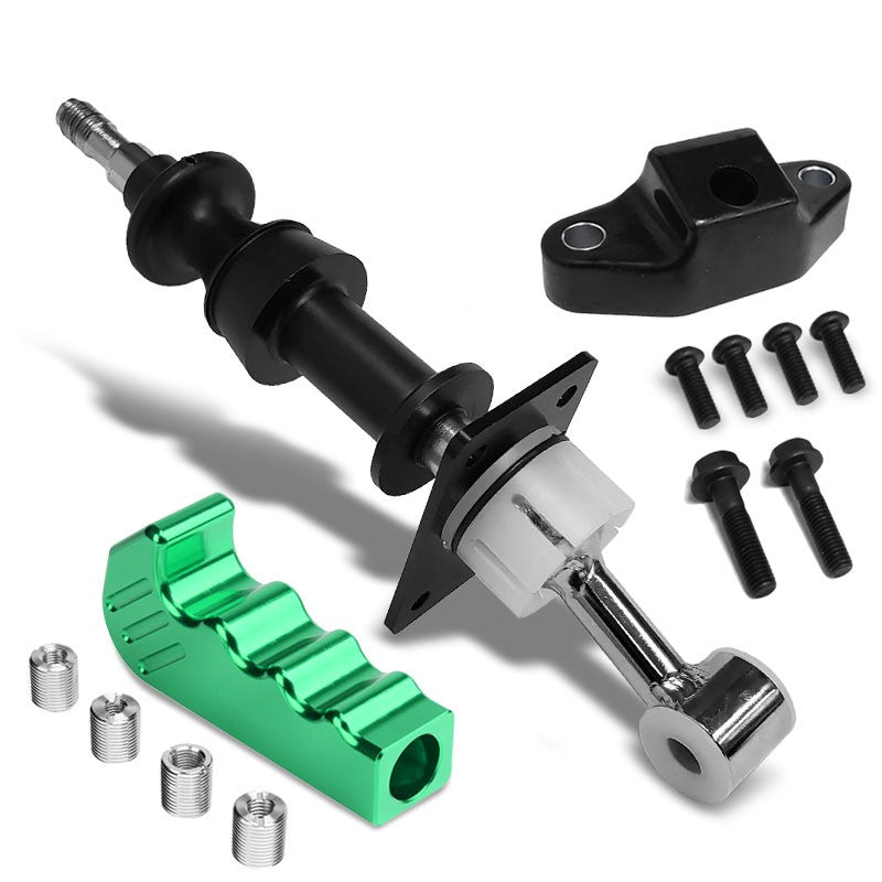 Racing Short Throw Shifter+Green Pisto Grip Shift Knob For 13-19 GT 86/FRS/BRZ-Shifter Components-BuildFastCar-BFC-SHT-TOY86+SHIFTKNOB-TY49-GN