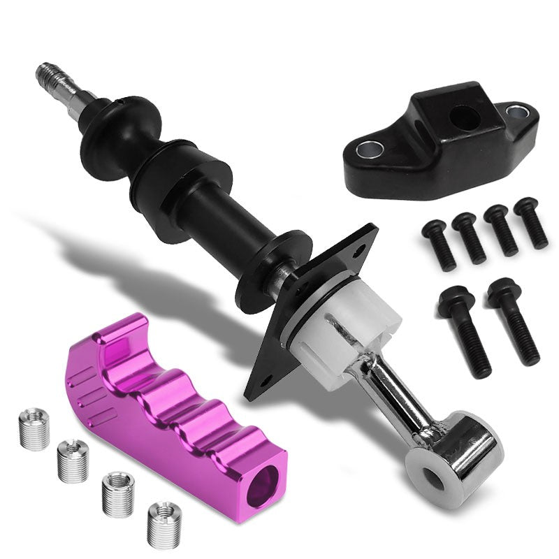 Racing Short Throw Shifter+Purple Pisto Grip Shift Knob For 13-19 Subaru BRZ-Shifter Components-BuildFastCar-BFC-SHT-TOY86+SHIFTKNOB-TY49-PP