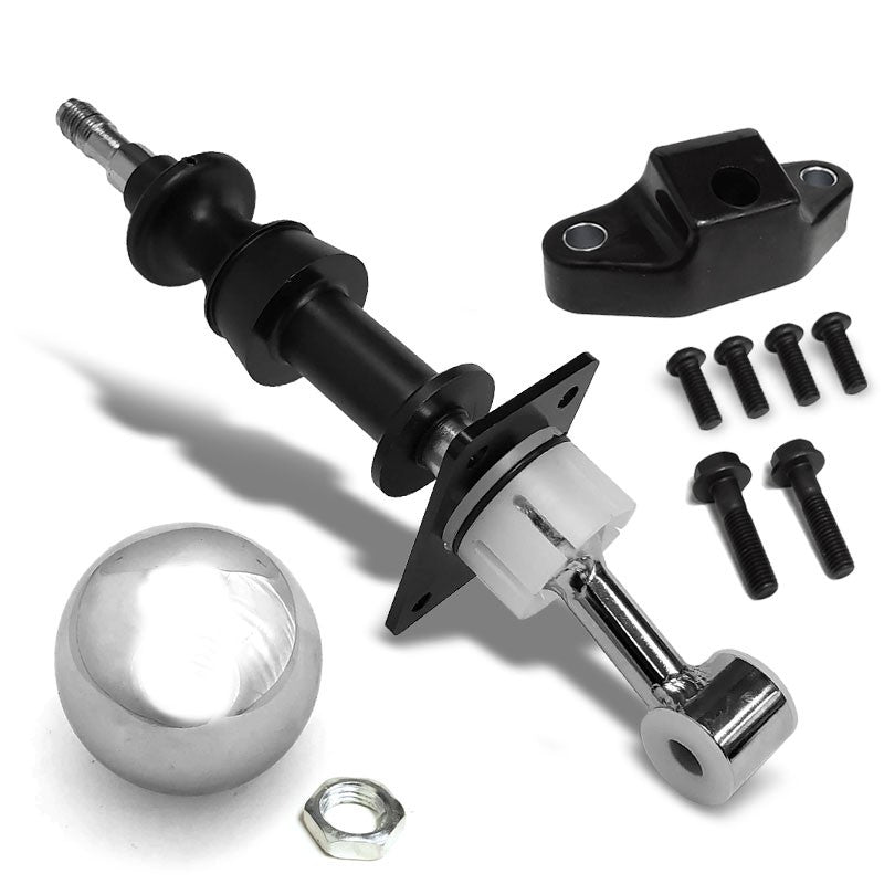 Sport Short Throw Manual Shifter+Chrome Round Shift Knob for 13+ GT86/FRS/BRZ MT-Shifter Components-BuildFastCar-BFC-SHT-TOY86+SHIFTKNOB-1130-C-M12X125