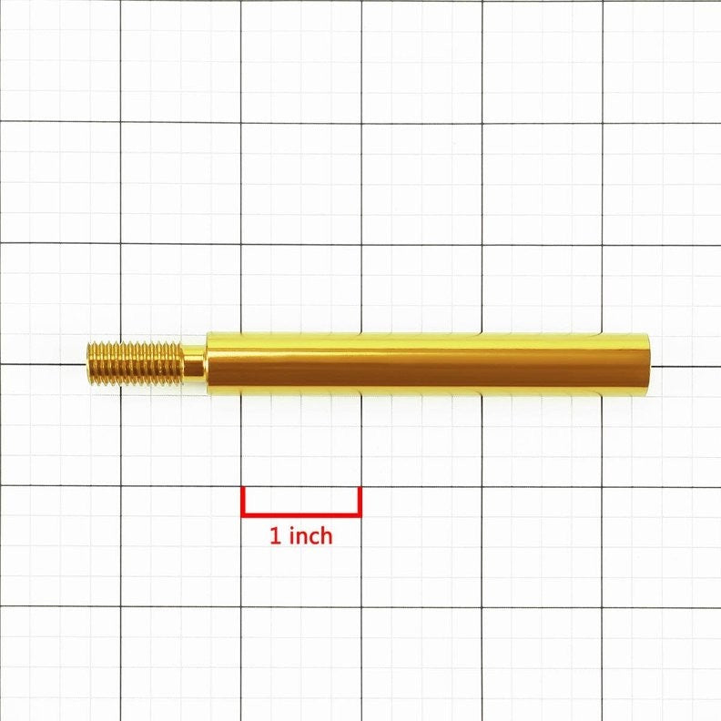 Gold Aluminum M10 x 1.5 Manual Shifter Lever/Shift Knob 3.75" Type 1 Extension-Interior-BuildFastCar