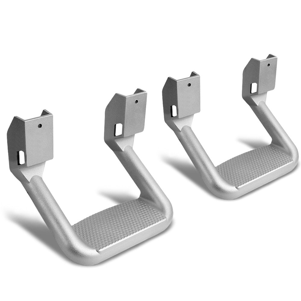 2x Silver Universal Die-Cast Aluminum Side Step Nerf Bar for Truck/SUV/Pickup BFC-SIDESTEP-SS