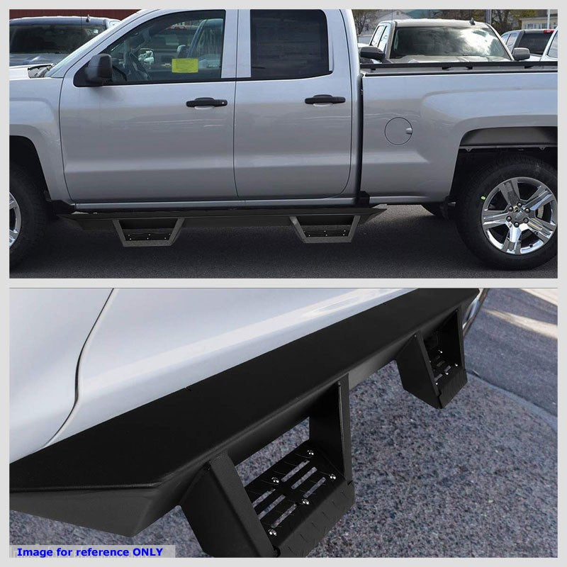 Black Step-Down Running Board Nerf Bar 09-18 Ram/19+ Classic Crew Cab BFC-RUNB-G222-0021