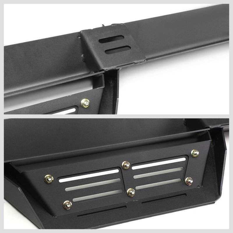 Black Step-Down Running Board Nerf Bar 09-18 Ram/19+ Classic Crew Cab BFC-RUNB-G222-0021