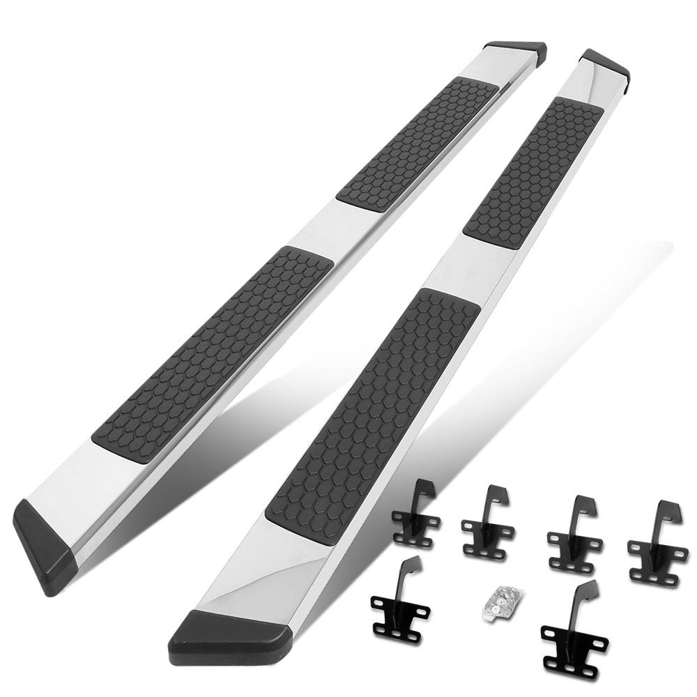 Metal Flat Honeycomb 2 Pad Running Board Nerf Bar 19+ Ram 1500 Extended Cab BFC-RUNB-Z-8105-SS