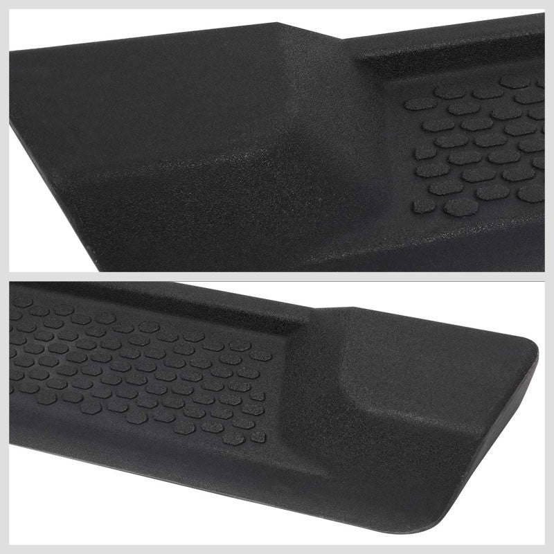 Black OE Style Running Board Nerf Bar 18+ Jeep Wrangler JL 4Dr Unlimited BFC-RUNB-Z-8106-BKPL
