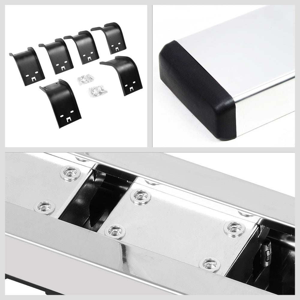 Metal Flat Honeycomb 1 Pad Running Board Nerf Bar 09-18 Ram Crew Cab BFC-RUNB-Z-8113-SS