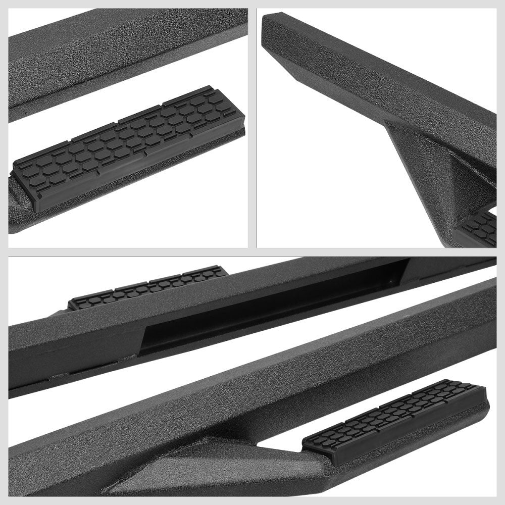 Black 90 L-Shape Bar Running Board Nerf Bar 07-18 Sierra 1500 Extended Cab BFC-RUNB-Z-8126