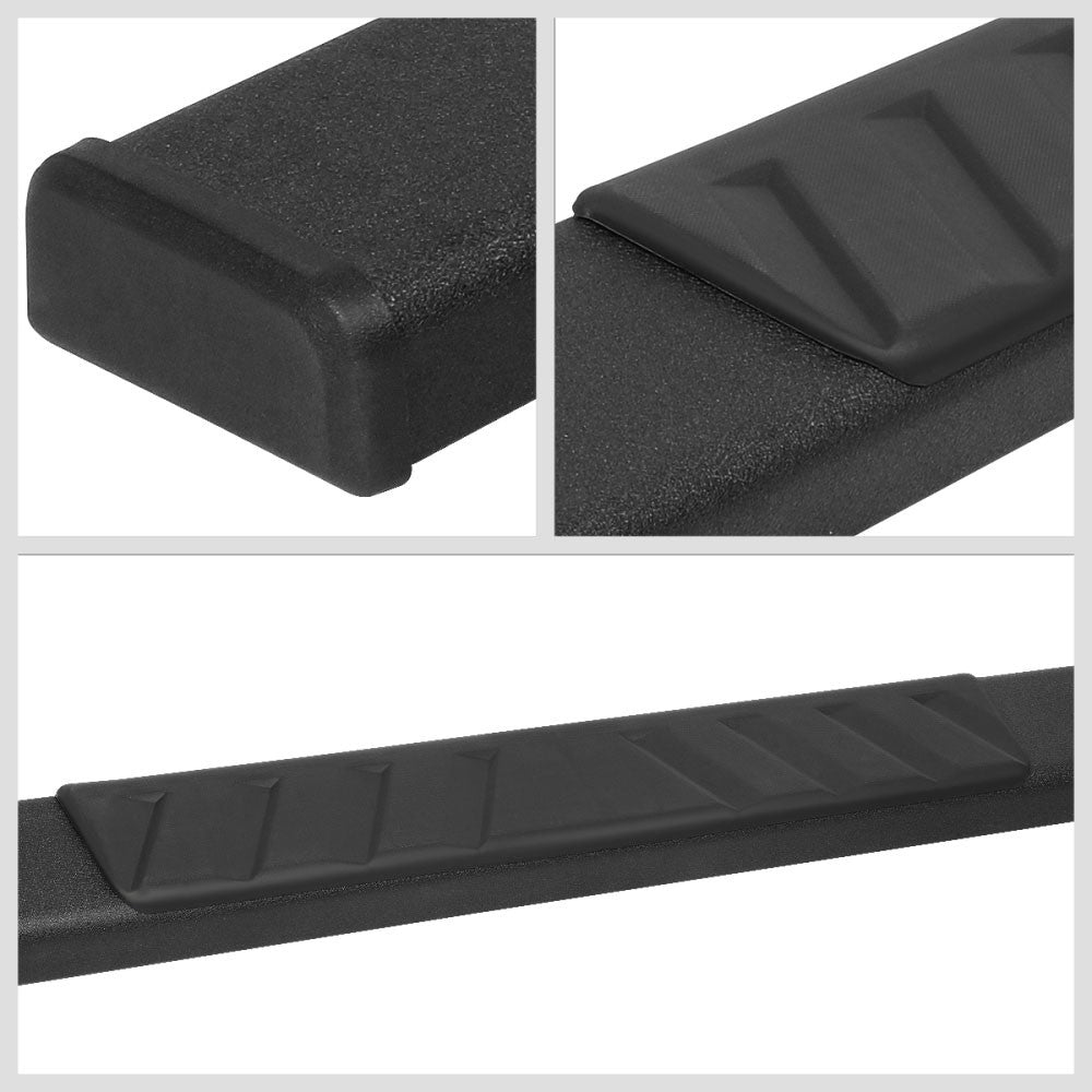 Black 78" Flat Board Slant Running Board Nerf Bar 09-18 Ram Extended Cab BFC-RUNB-Z-8176-BK