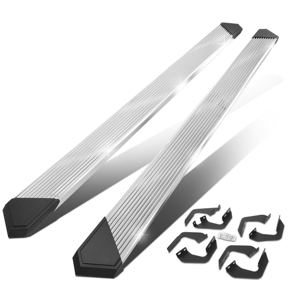 Metal Pleated Running Board Nerf Bar 07-21 Toyota Tundra XK50 Crew Cab BFC-RUNB-Z-8210-SSBK