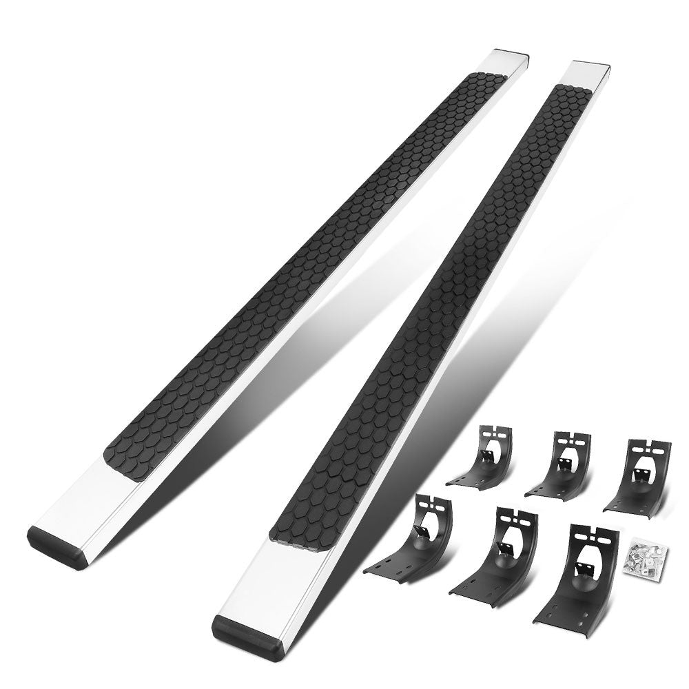 Metal Flat Honeycomb 1 Pad Running Board Nerf Bar 09-18 Ram Crew Cab BFC-RUNB-Z-8222-SS