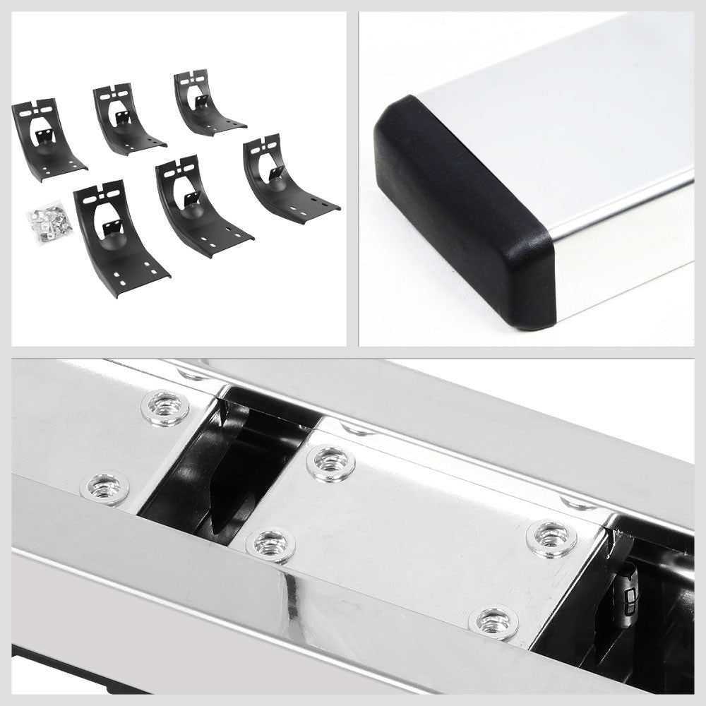 Metal Flat Honeycomb 1 Pad Running Board Nerf Bar 09-18 Ram Crew Cab BFC-RUNB-Z-8222-SS