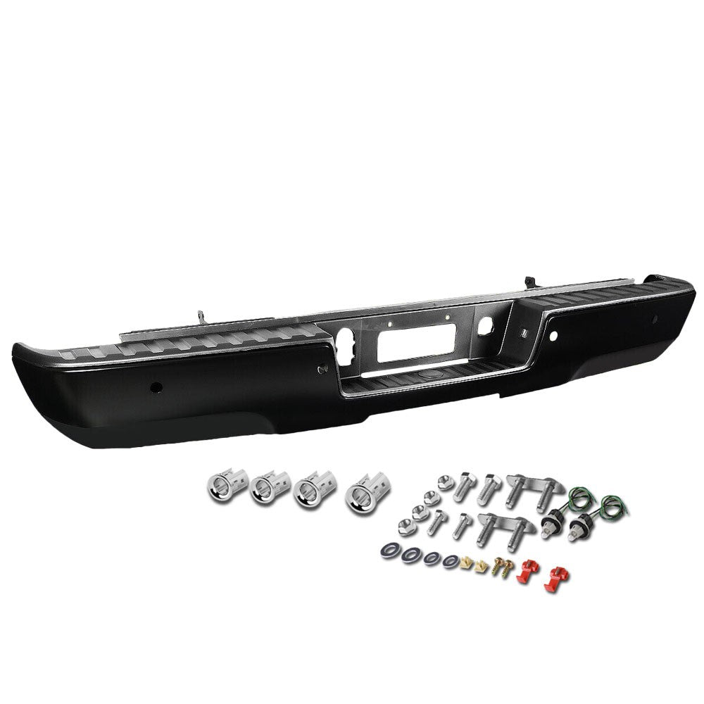 BFC-BUMP-RE-10017 Black Rear Bumper w/Parking Sensor Hole BFC-BUMP-RE-10017