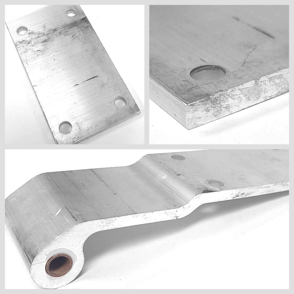Hyundai Style 4-Hole Narrow w/Bushing 3" x 9-7/8" Door Hinge Semi Truck Trailer