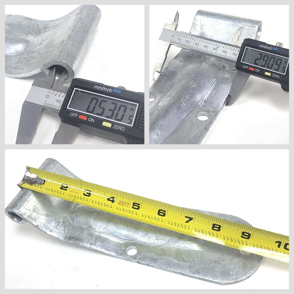 Strick Style 3-Hole 3" x 9-3/4" Door Hinge Semi Truck Trailer BFC-TTP-HI-SWH-SK02-X4