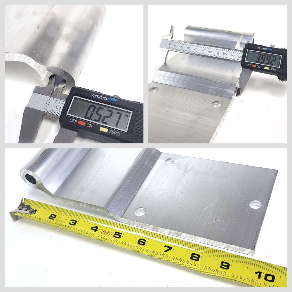 Utility Style 3-Hole 4.00" x 9.50" Door Hinge Semi Truck Trailer BFC-TTP-HI-SWH-UT02-X4