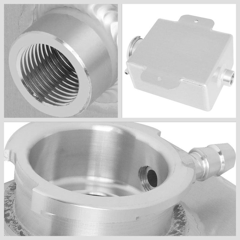 Aluminum 1.25 Qt Expansion Coolant Overflow Tank/Recovery Bottle/Reservoir Can-Performance-BuildFastCar