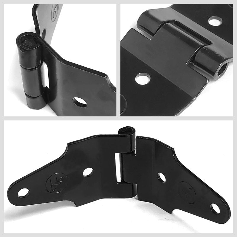 2X Black Transglobal Roll Center 2" Width Hinge For Freight Trailer Roll-Up Door-Door Systems-BuildFastCar-BFC-TTP-HI-TRGBL-15-X2