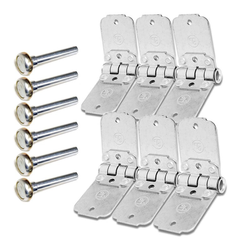 6X Metallic Roll Up End Hinge+1" Steel Roller For Freight Trailer Roll Up Door-Door Systems-BuildFastCar-BFC-TTP-MSC-HIROL-0002-X6
