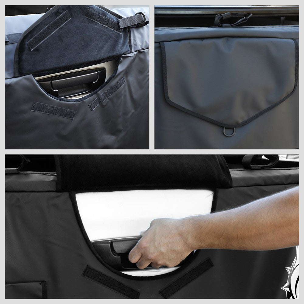J2 Univeral Rear Bicycle Loop Tail Gate Cover w/Pouch 62" W x 17" H For Pickup