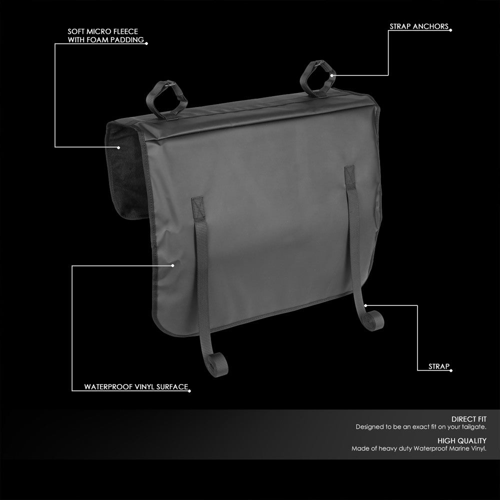 J2 Univeral Rear Bicycle Loop Padded Tail Gate Cover 23" W x 15" H For Pickup