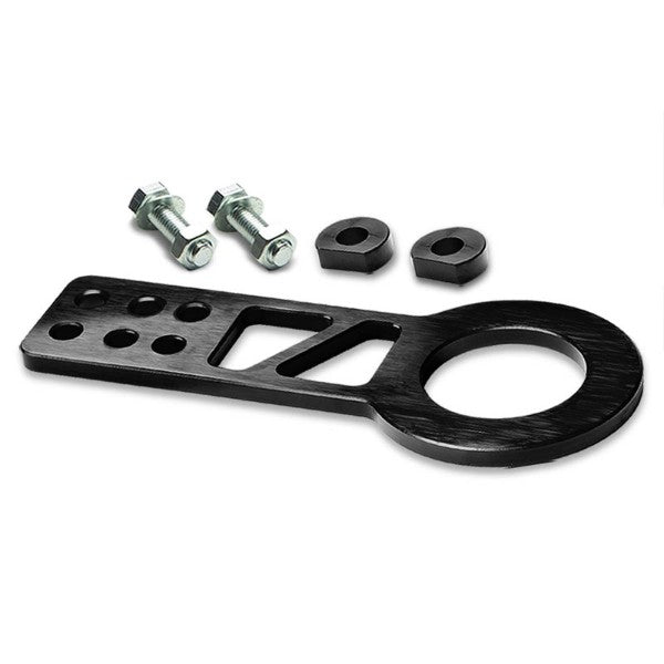 2.25" Front Black Billet Style Aluminum Racing Tow Hook Kit For USDM/JDM Model-Exterior-BuildFastCar