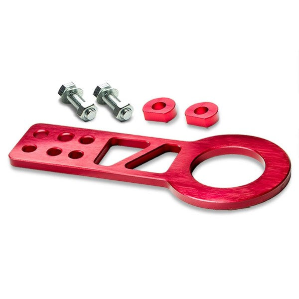 2.25" Front Red Billet Style Aluminum Racing Tow Hook Kit For USDM/JDM Model-Exterior-BuildFastCar