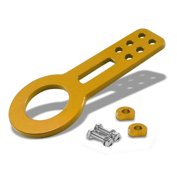2.45" Front Gold Billet Style Aluminum Racing Tow Hook Kit For USDM/JDM Model-Exterior-BuildFastCar