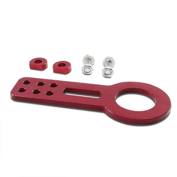 2.45" Front Red Billet Style Aluminum Racing Tow Hook Kit For USDM/JDM Model-Exterior-BuildFastCar